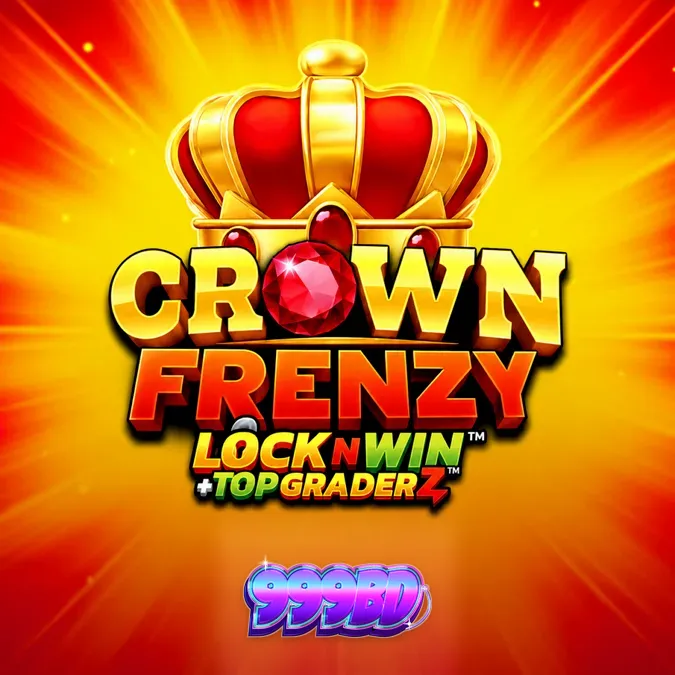 Crown Frenzy LockNWin গেমের রাজকীয় থিম এবং গ্রিড ইন্টারফেস